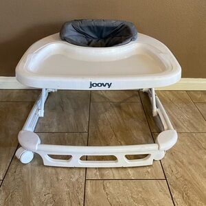 Joovy White Baby Walker with Dark Seat